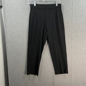 Susan Graver Regular LK Fusion Pull-On Crop Pant Black, X-Small